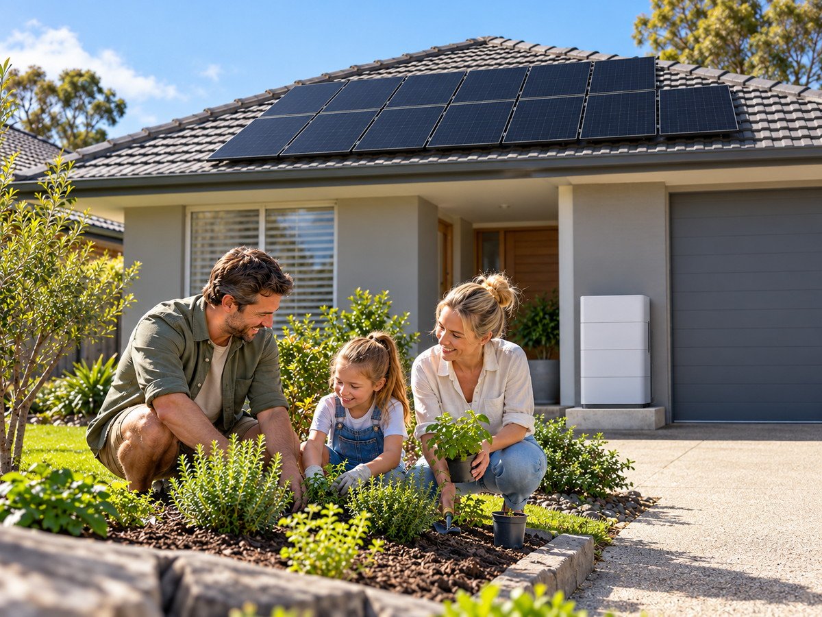 6.6kW solar array on a tile roof
